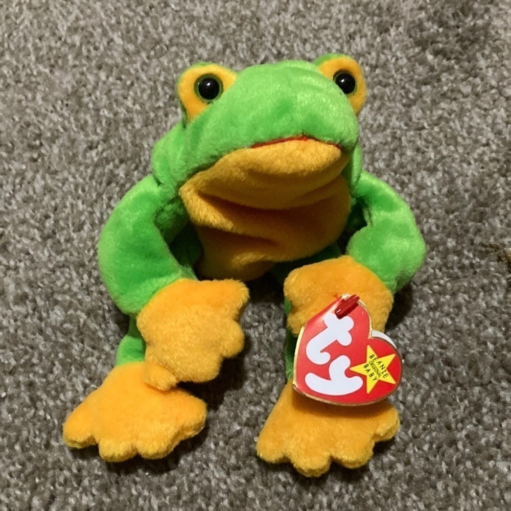 Ty Beanie Baby - Smoochy the Frog
